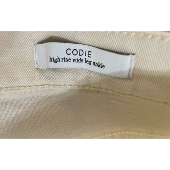 Sam Edelman Codie High Rise Wide Leg NEW 32/14 Undyed Natural - Picture 15 of 16